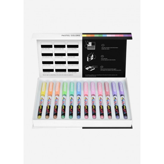 Karin Pastel Colors Collection 12 colors Pigment Decobrush